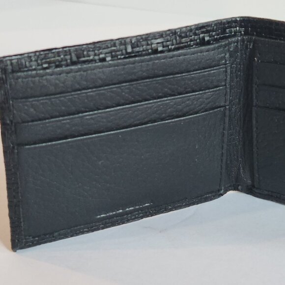 Roundtree & Yorke  Bi-Fold Flip Wallet Genuine Leather Black - Picture 4 of 8